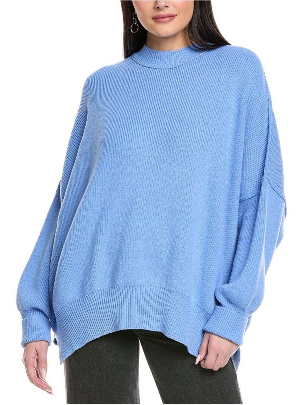 Free People Easy Street Tunic in Fancy Blue